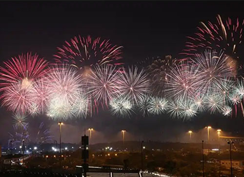 华阴市焰火晚会